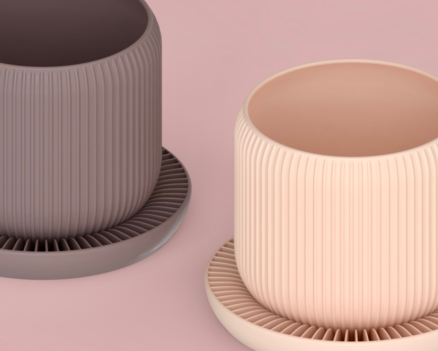 Vaso Decorativo Moderno com Base Drenante – Design Minimalista para Plantas de Interior