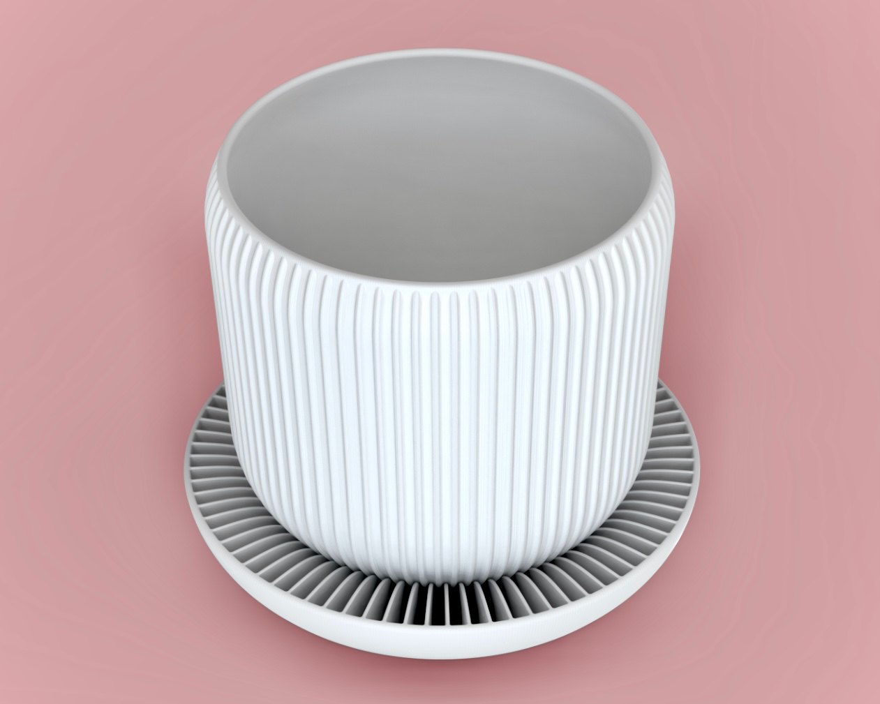 Vaso Decorativo Moderno com Base Drenante – Design Minimalista para Plantas de Interior