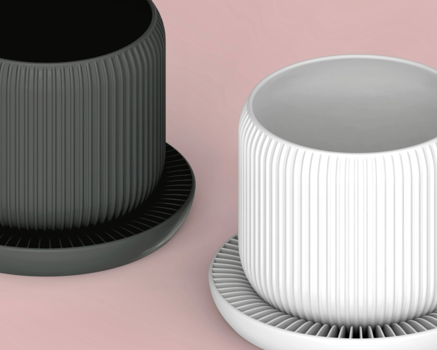 Vaso Decorativo Moderno com Base Drenante – Design Minimalista para Plantas de Interior