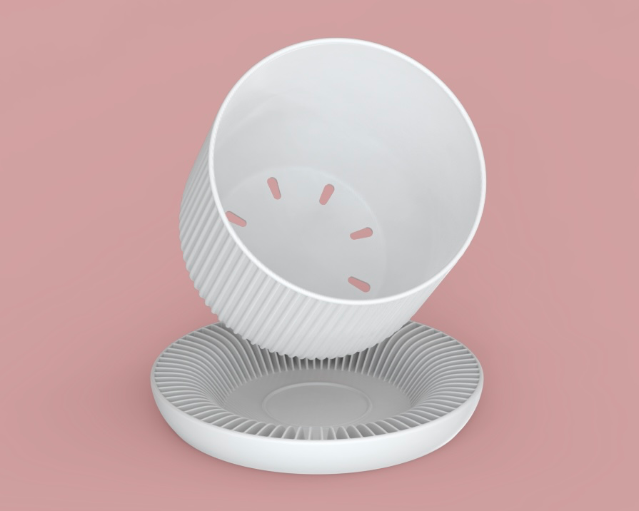 Vaso Decorativo Moderno com Base Drenante – Design Minimalista para Plantas de Interior